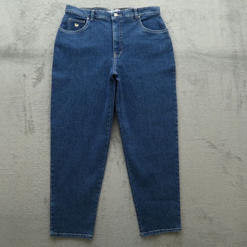 Gloria Vanderbilt Jeans Women's Size 18 Blue High-Rise Tapered Leg 29" Inseam